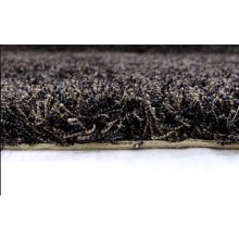 Rich fekete Shaggy padlószőnyeg 4 m széles prémium