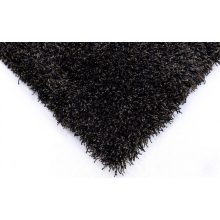 Rich fekete Shaggy padlószőnyeg 4 m széles prémium