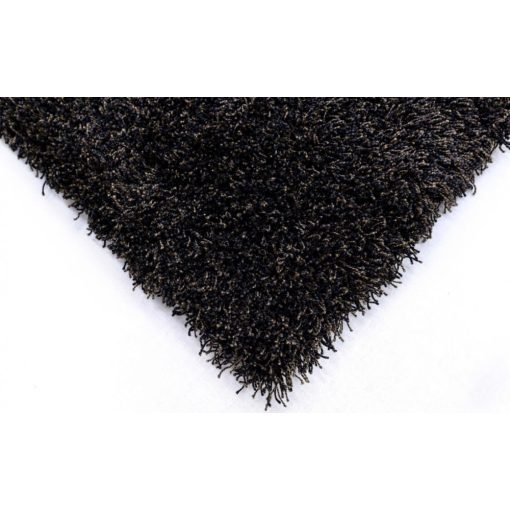 Rich fekete Shaggy padlószőnyeg 4 m széles prémium