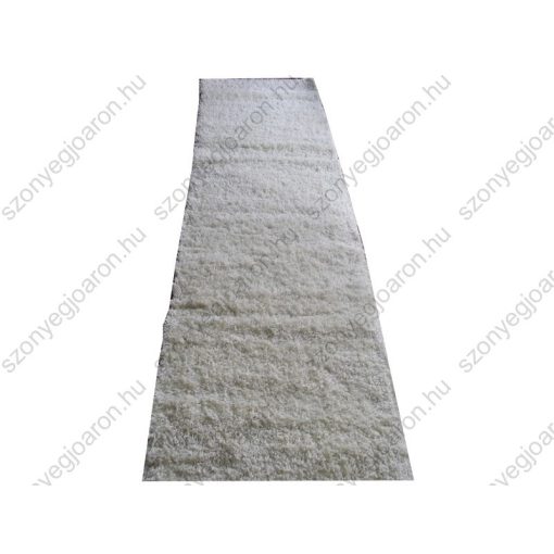 Pihécske vastag fehér shaggy futószőnyeg 80x300cm