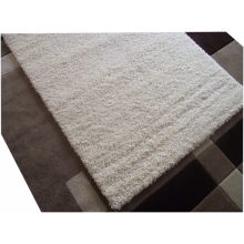 Pihécske vastag fehér shaggy futószőnyeg 80x300cm