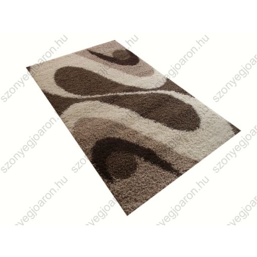 Alicia Shaggy Bézs Barna szőnyeg 250 x 350 cm