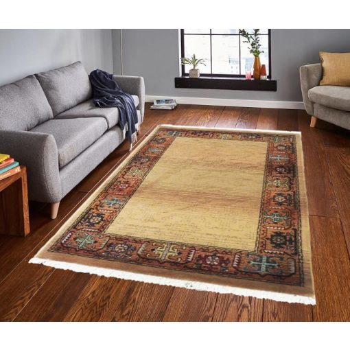 Damanhur klasszikus arany-bézs-barna Egyiptomi Szőnyeg