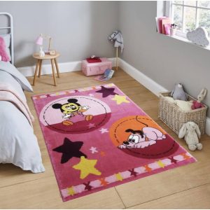 Mickey és Pluto Pink gyerekszőnyeg