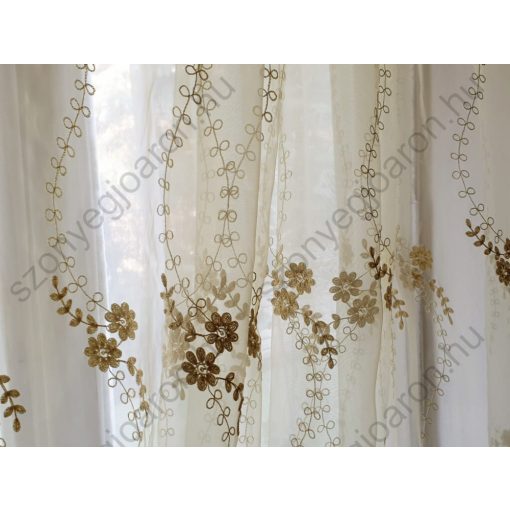 Natália Krém Organza függöny készre varrt 250 x 300 cm