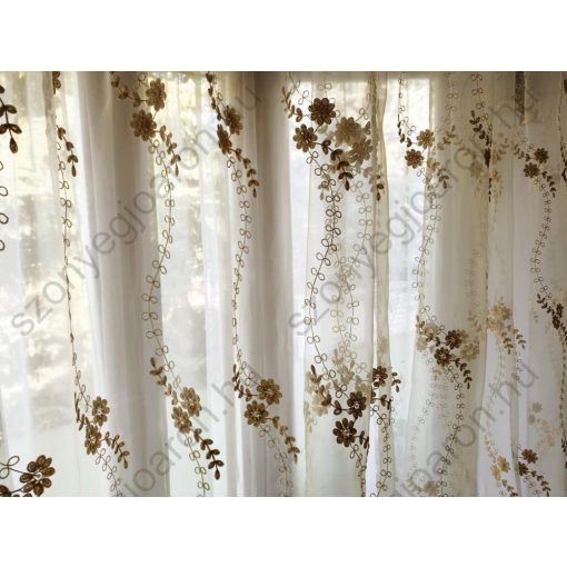 Natália Krém Organza függöny készre varrt 250 x 300 cm