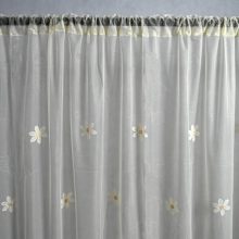 Krém Organza kész Függöny Csiptetős + Bújtatós