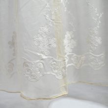 Krém Organza kész Függöny Csiptetős + Bújtatós
