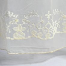 Krém Organza kész Függöny Csiptetős + Bújtatós