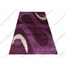 Merida vastag Lila-Fehér Shaggy szőnyeg 80 x 150 cm