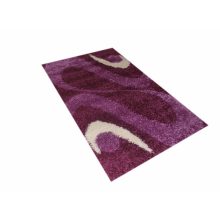 Merida vastag Lila-Fehér Shaggy szőnyeg 80 x 150 cm
