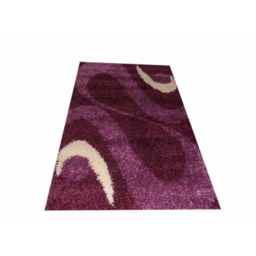 Merida vastag Lila-Fehér Shaggy szőnyeg 80 x 150 cm