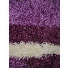 Merida vastag Lila-Fehér Shaggy szőnyeg 80 x 150 cm