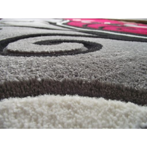 Agata Piros Szürke Nyírt Szőnyeg 200 x 300 cm