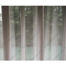 Eliz Fehér Csíkos Organza Függöny csiptetős + bujtatós 300 x 250 cm