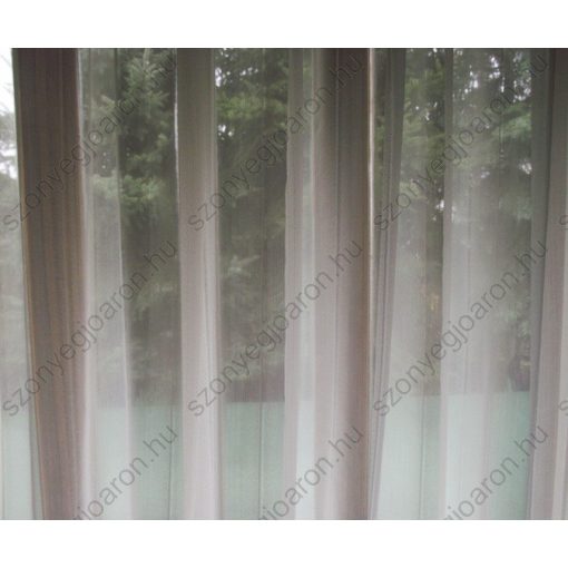 Eliz Fehér Csíkos Organza Függöny csiptetős + bujtatós 300 x 250 cm