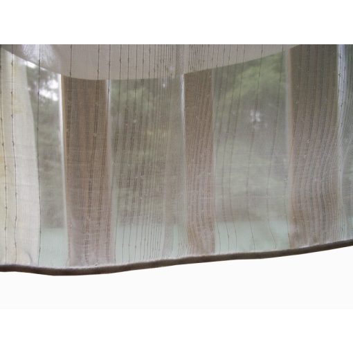 Eliz Fehér Csíkos Organza Függöny csiptetős + bujtatós 300 x 250 cm