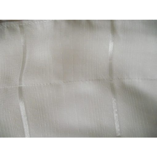 Eliz Fehér Csíkos Organza Függöny csiptetős + bujtatós 300 x 250 cm