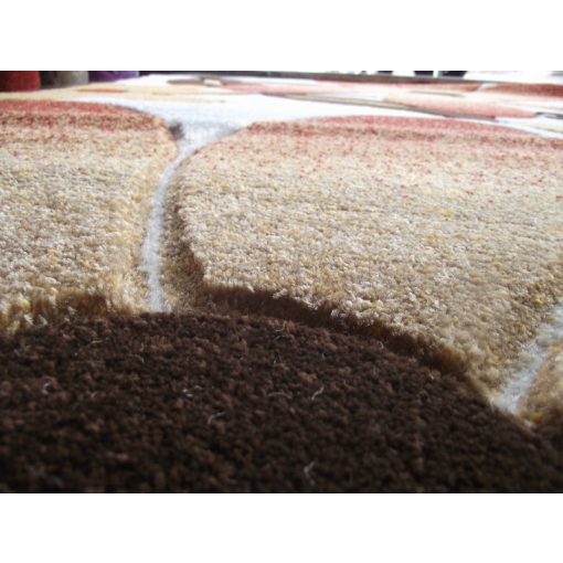 Melióra Narancs Barna Nyírt Szőnyeg 125 x 200 cm