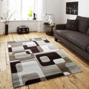 Domingo Vastag szőnyeg fehér-barna 120x170