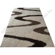 Bessy Shaggy Bézs Barna Szőnyeg 125x200