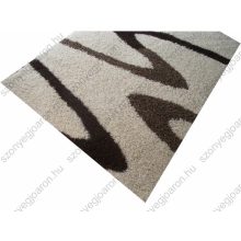 Bessy Shaggy Bézs Barna Szőnyeg 125x200