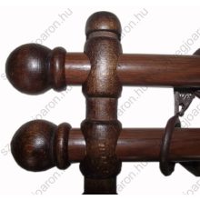 Nicole Négerbarna Dupla soros Fa Karnis Szett 225 cm