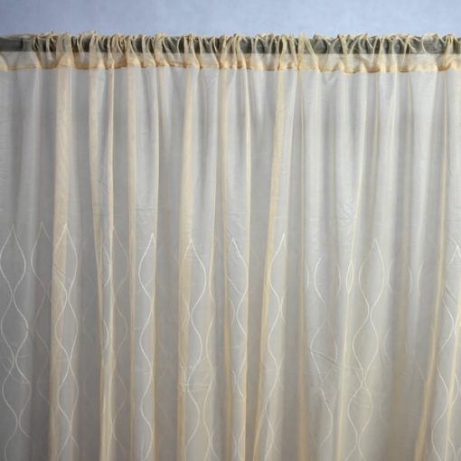 Ruthie Bézs Organza Függöny 250 x 300 cm