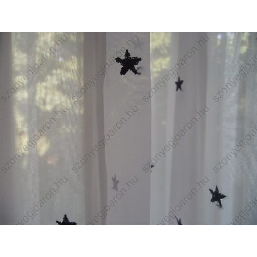 Emanuel Fehér Csillagos Organza Függöny 250 x 300 cm