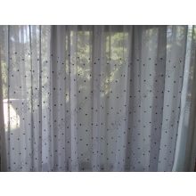 Emanuel Fehér Csillagos Organza Függöny 250 x 300 cm