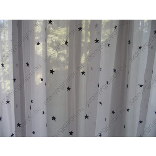 Emanuel Fehér Csillagos Organza Függöny 250 x 300 cm