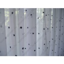 Emanuel Fehér Csillagos Organza Függöny 250 x 300 cm