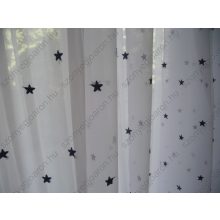 Emanuel Fehér Csillagos Organza Függöny 250 x 300 cm