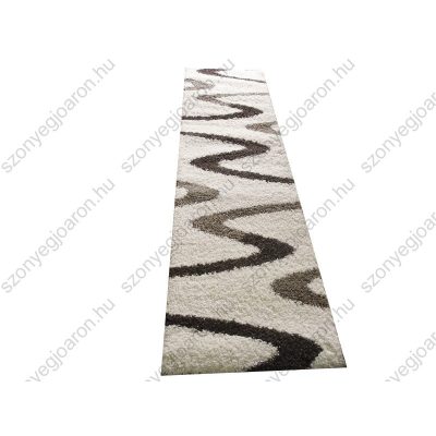 Flóri vastag krém bézs shaggy futó szőnyeg 80x300cm