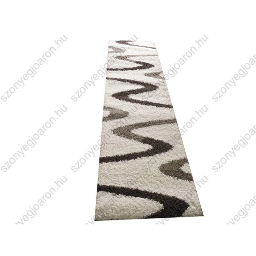 Flóri vastag krém bézs shaggy futó szőnyeg 80x300cm