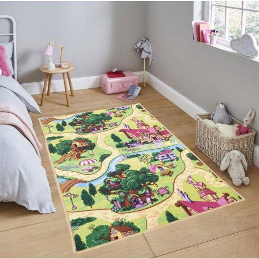 Mesepark Vidám Színes Kislány Gyerekszőnyeg