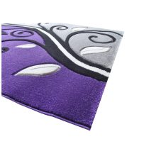 Inda szürke fekete lila szőnyeg 150x230 cm