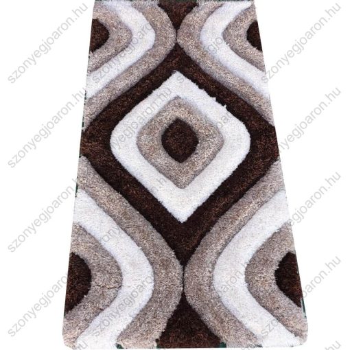 Samira Barna Bézs Shaggy Szőnyeg 80 x 150 cm