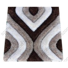 Samira Barna Bézs Shaggy Szőnyeg 80 x 150 cm