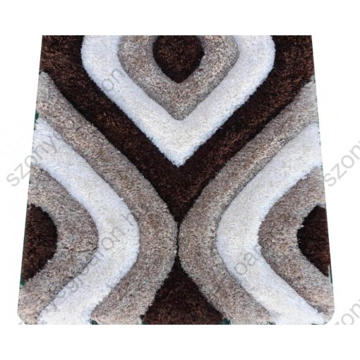 Samira Barna Bézs Shaggy Szőnyeg 80 x 150 cm