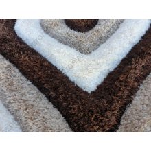 Samira Barna Bézs Shaggy Szőnyeg 80 x 150 cm