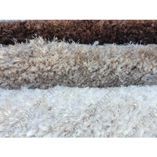 Samira Barna Bézs Shaggy Szőnyeg 80 x 150 cm