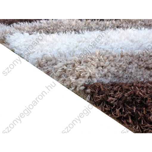 Samira Barna Bézs Shaggy Szőnyeg 80 x 150 cm