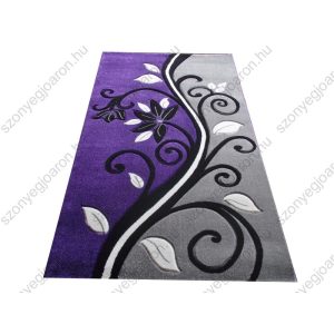 Gabriella Lila Szürke Nyírt Szőnyeg 150 x 200 cm