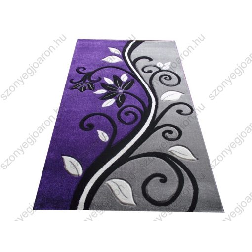 Gabriella Lila Szürke Nyírt Szőnyeg 150 x 200 cm