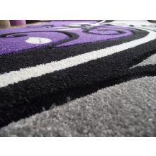 Gabriella Lila Szürke Nyírt Szőnyeg 150 x 200 cm