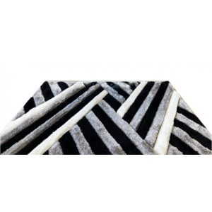 Alexis Luxus Shaggy Szőnyeg 70 x 100 cm Fekete 