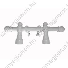 Gianni Fehér dupla soros fa karnis szett 125cm