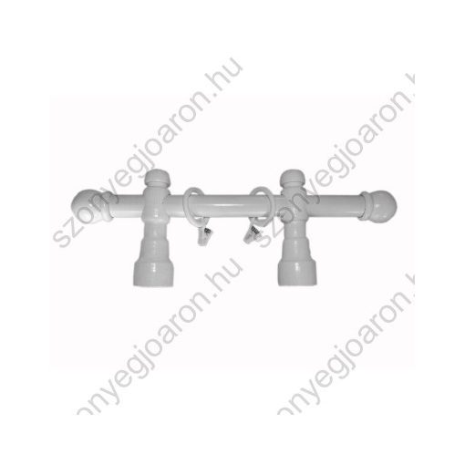 Gianni Fehér dupla soros fa karnis szett 125cm