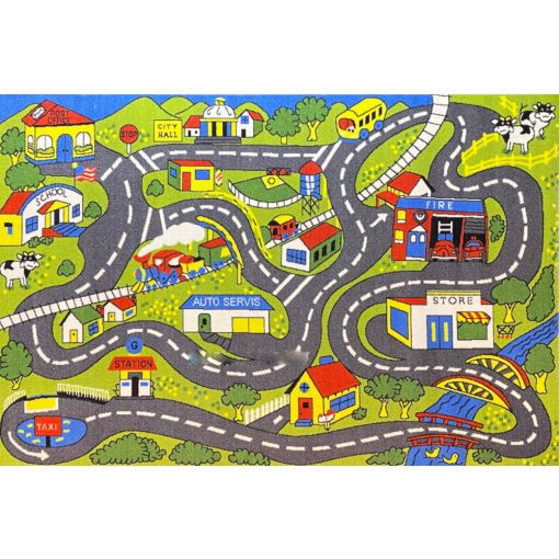 Bohóka autópályás gyerekszőnyeg